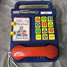 Vintage Vtech LITTLE SMART Phone Pals Play Phone Phonebook Learning Works