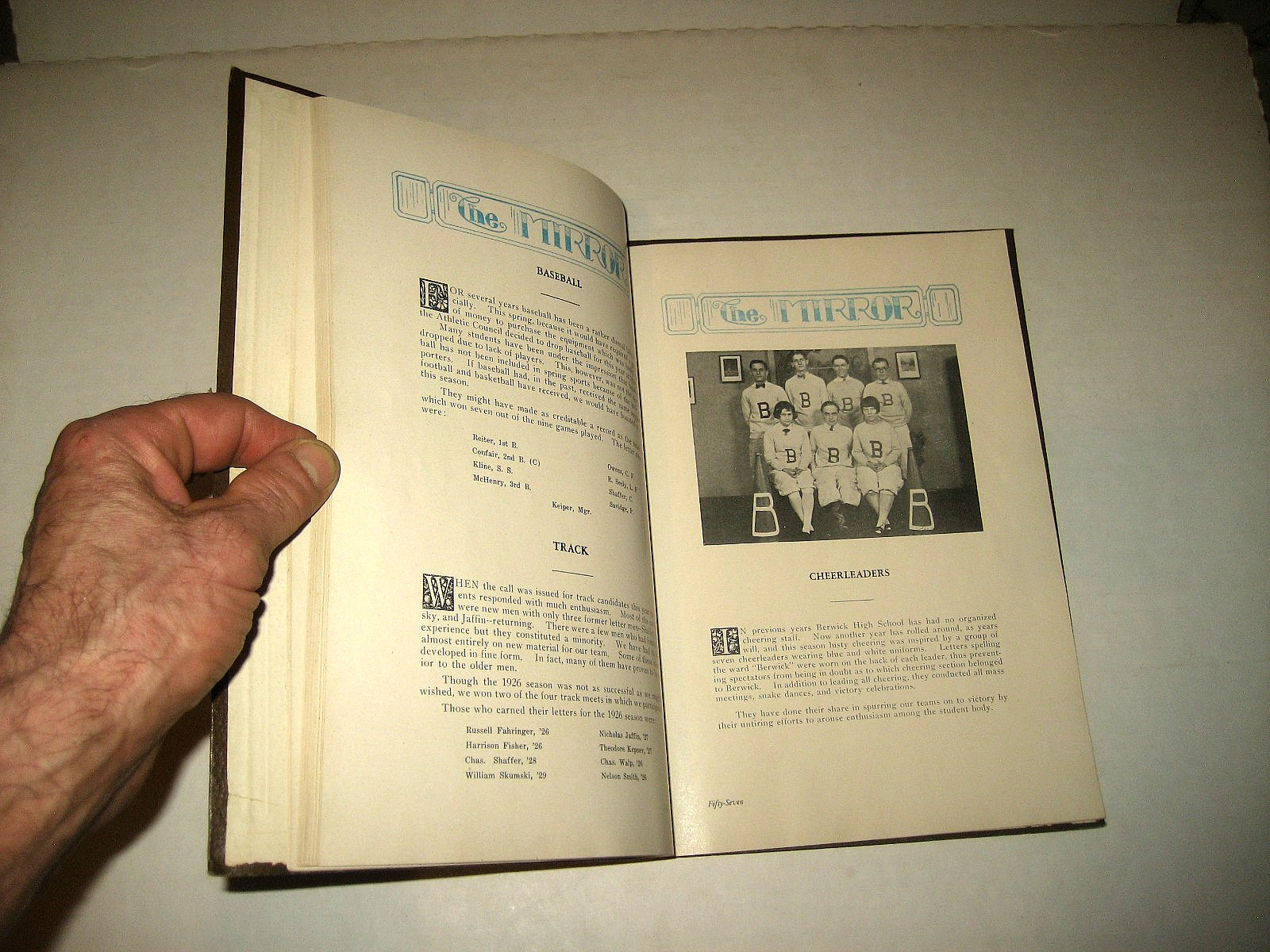 1927 BERWICK PA HIGH SCHOOL YEARBOOK/THE MIRROR nice SEE PICS