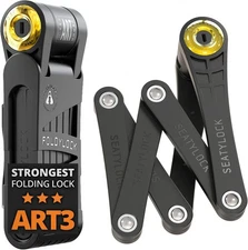 FoldyLock Forever Folding Bike Lock - Patented Sleek High Security