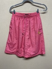 Jordan Paint Splatter Graffiti Pink Softshell Nylon Activewear Shorts Men Medium