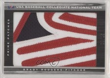 2011 Limited USA Baseball National Teams Prime /25 Brady Rodgers #18 Patch 0c6