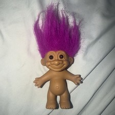 Vintage Russ Troll Doll Pink Purple Hair 5 Inch FREE SHIPPING