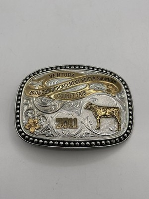 2011 Ventura County Fair Advanced Replacement Heifer Showman Buckle Trophy Bronz