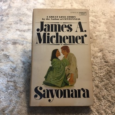 Sayonara James A. Michener 1954 Fawcett Crest Historical Romance Paperback