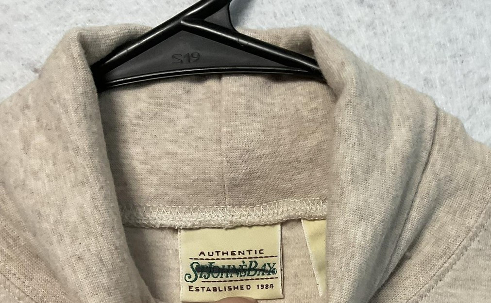 Sportsman Shirt Mens Medium Beige Heather Mock Neck Turtleneck Long Sleeve