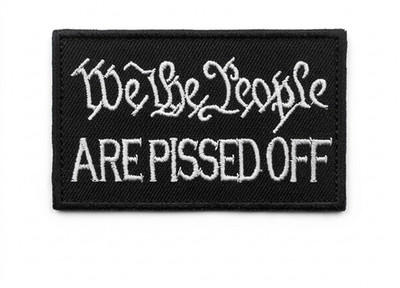 We The People Hook and Loop Second Amendment Morale Patch 3x2 Inches