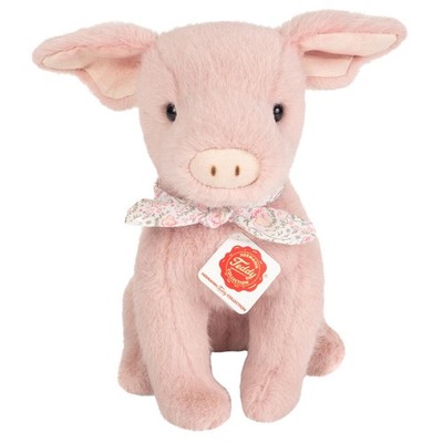 Teddy Hermann 93023 varken Audrey 23 cm, knuffeldier, pluche dier met gerecycled