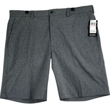 PGA Tour Golf Shorts Mens 40 Grey Heather Athletic Performance Stretch Golfcore