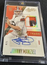 2014 Panini Absolute Johnny Manziel Tools Trade Autograph Patch /5