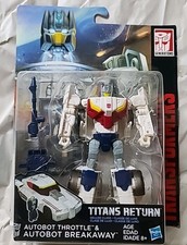 AUTOBOT BREAKAWAY & THROTTLE Hasbro Transformers Titans Return 5.5  TR MOSC