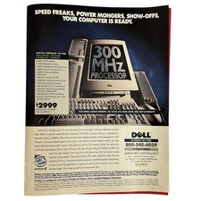 Vintage 1997 Dell Dimension XPS D300 300MHz Computer Ma