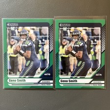 Geno Smith Green Press Proof 2024 Panini Donruss Seattle Seahawks Color Match