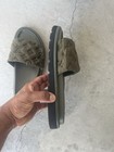 LOUIS VUITTON Miami Line Mule Embossed Monogram Green Sandals Used LV Slides 46 — photo 4