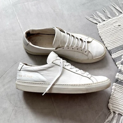 Common Projects Achilles Low White Leather Sneakers Shoes - Image 1 of 4