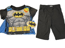 Batman NWT Boys 12 Months Long Pant Pajamas w/ Cape
