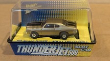 JOHNNY LIGHTNING TJet repro CHEVY CHEVELLE SLOT CAR IN GOLD/BLACK STRIPES used
