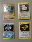 Pokémon TCG Vintage Base Set & Base Set 2 Holo Rare Lot of 4 Cards WOTC VTG HP