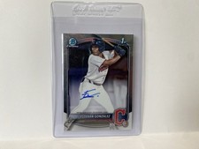 Esteban Gonzalez 2025 Bowman Chrome Prospect Auto #CPA-EGO Cleveland Guardians