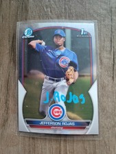Jefferson Rojas Signed 2023 1st Bowman Chrome Baseball Card Cubs #BCP-70