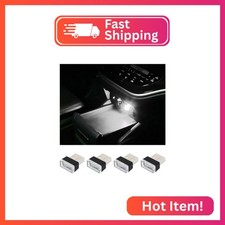 Augeny 4 PCS USB LED Car Interior Atmosphere Lamp, Plug-in USB Decor Night Light