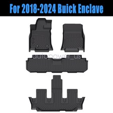 For 2018-2024 Buick Enclave TPE Floor Mats Liner 3D Front & Rear All-Weather NEW