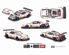 Kaido House x Mini GT Nissan Silvia S13-R Circuit Spec V1 White Red 1/64 #251