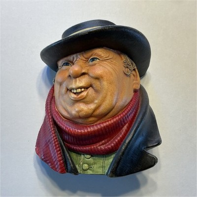 Bossons Tony Weller Hand Painted Chalkware Figurine Multicolor Person 1964