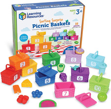 Sorting Surprise Picnic Baskets - Preschool Activities, Play Food for Toddlers,