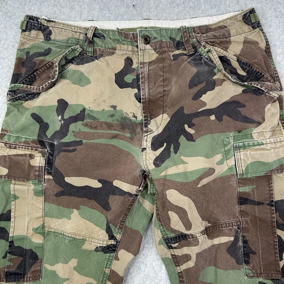 Polo Ralph Lauren Canvas Cargo Pants Classic 34x34 Camo Utility Surplus Chino - Image 2 of 4