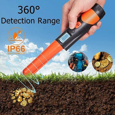 MARKENLOS Gold Metal Metalldetektor mit LCD Display Detector Wasserdicht Profi Tiefensonde