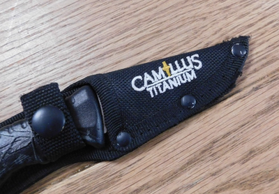 Camillus Titanium Hunting Knife Fixed Blade W/ Sheath | eBay