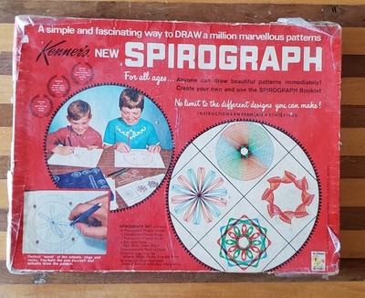 1968 Spirograph Kenner #401 Almost Complete Made in Canada Draw Million Patterns