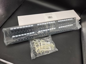 2 x CAT6 Unshielded Patch Panels 180° 110 Type IDC 48 Ports New