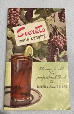 Secrets Worth Keeping By The Taylor Wine Company (Softcover Pamphlet) Mixed Wine