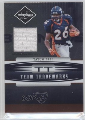 2006 Leaf Limited Team Trademarks Materials 93/100 Tatum Bell #TT-13 0q5