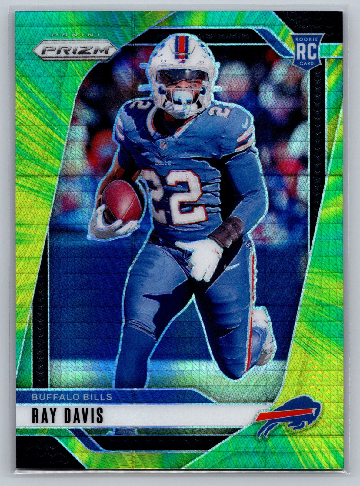 2024 Panini Prizm #382 Ray Davis Hyper #/180