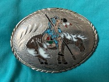 "End Of The" Trail Heavy Belt Buckle S.S.I. Made In USA