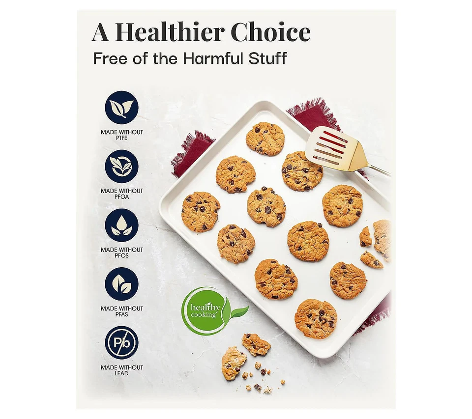 Juego de 15 utensilios de cocina y horneado Gotham Steel martillado crema Foto 4 de 4