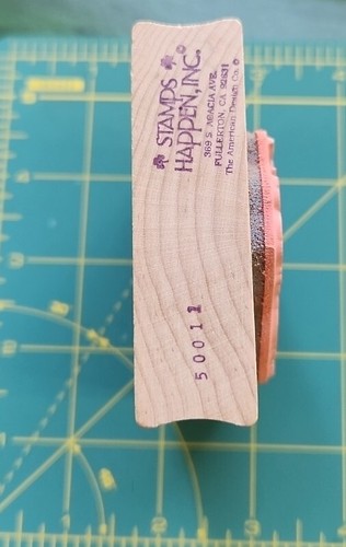 Estampillas Happen: Conejo vintage con sombrero cesta de Pascua. Estampilla de goma Usada en excelente condición B7 - Imagen 6 de 6