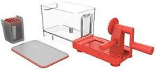 New Art Cook AR + Cook Ultimate Spiralizer For Vegetables and Fruits (Red)