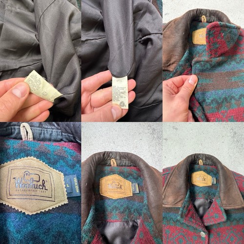 Vtg Woolrich Wool Blend Southwestern Aztec Jacket Coat USA Womens Size L - Picture 23 of 23