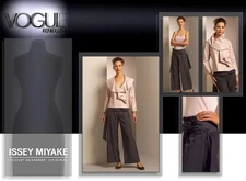 OOP Vogue Sewing Pattern Issey Miyake Designer Misses Jacket Pants Sz 6-12/14-22