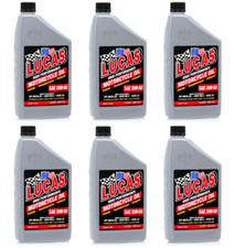Lucas 10700 20W50 High Performance Motorcycle Oil; Case of 6 - 1 Quart Bottles