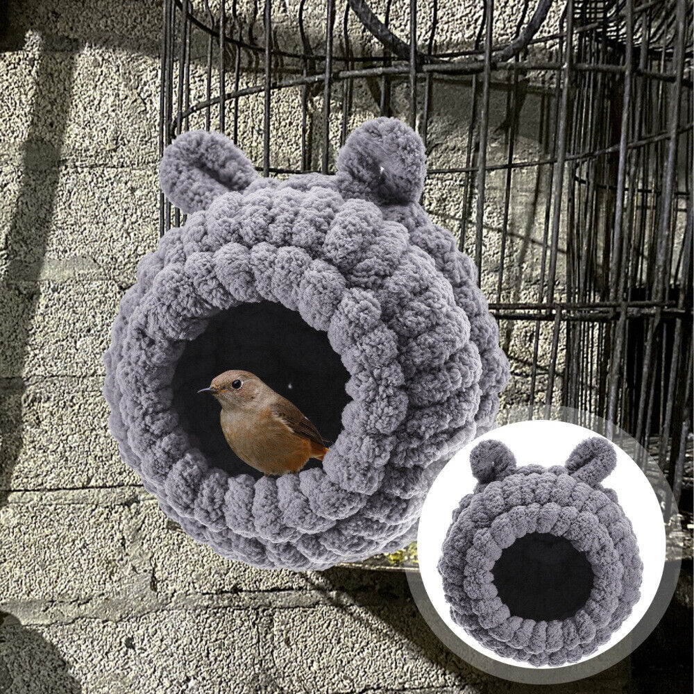 NEECS Nid d'oiseau Chaud d'hiver, nid de Perroquet - Lit d'oiseau en Coton  pour Cage - Lit d'oiseau, Grotte d'habitat de Perroquet, Maison de câlin