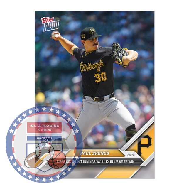 *PRESALE* Paul Skenes 2024 MLB TOPPS NOW® Card 201 eBay