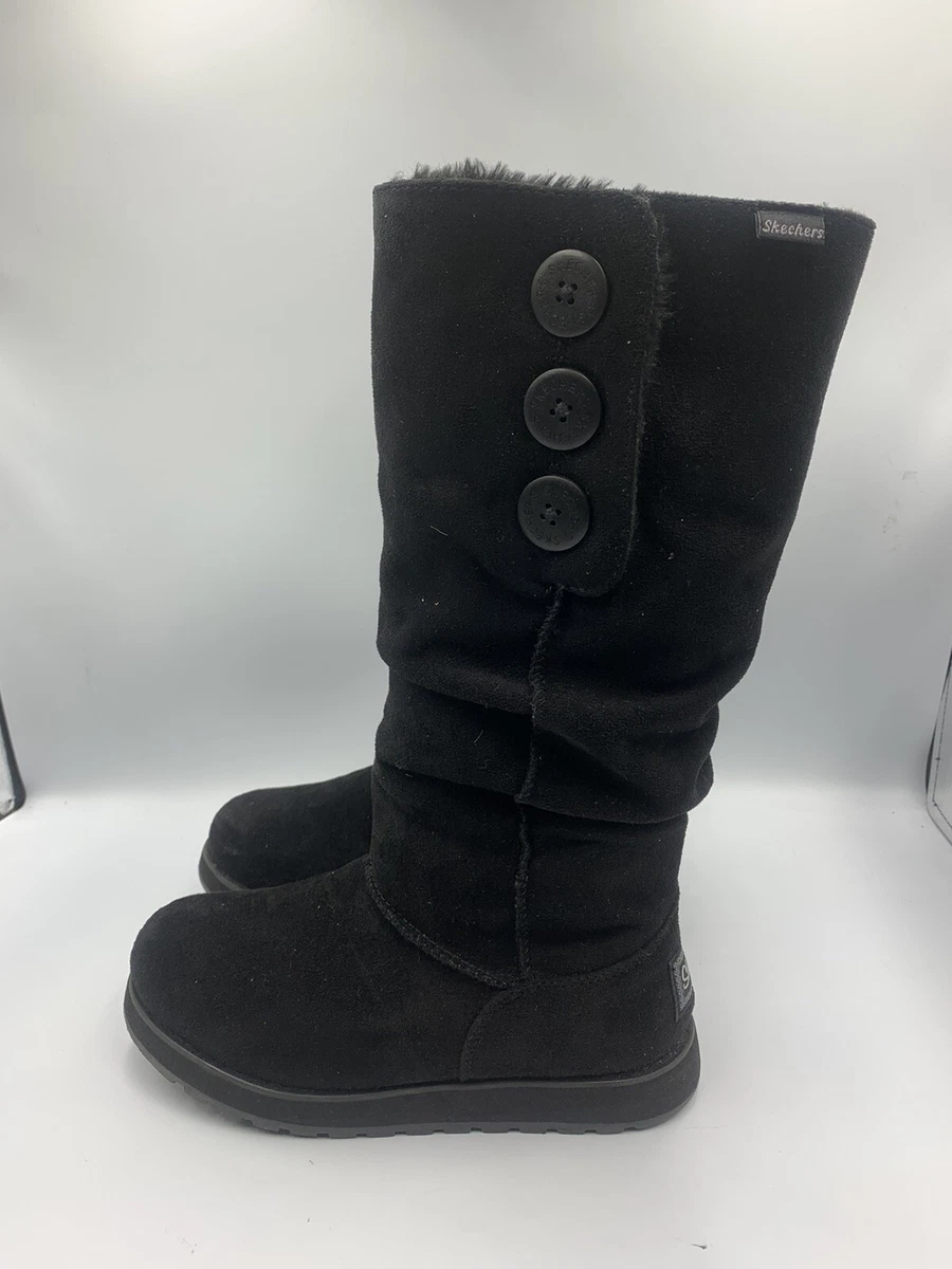 Extremistas Basura congestión Skechers Keepsake Freezing Point Women 6 Black Mid-Calf Slip On Snow Boot  Winter | eBay