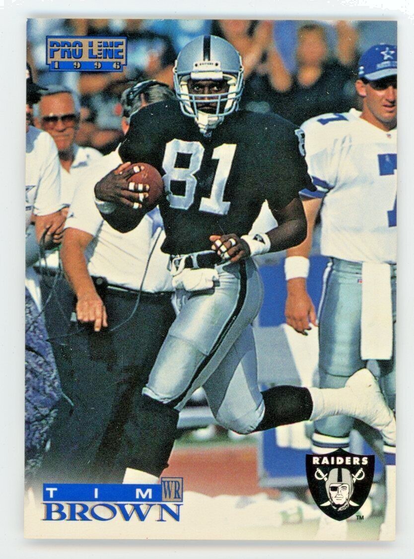 1996 Pro Line Tim Brown Card #89 HOF Football