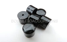 Accordion Buttons Pistons Black 13.8x11.5 (mm)