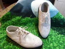 Footjoy Greenjoys White Golf Shoes Men's SZ 10.5 M Excellent Condition L@@K