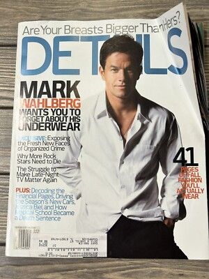 #ad Details Magazine September 2002 Mark Wahlburg Jessica Biel $17.49